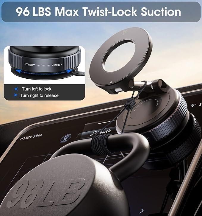 Magnetic Mobile holder Vacuum Suction